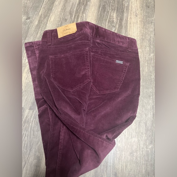 L.L. Bean Casco Corduroy Straight Leg Fig Pants Women’s 6P - Picture 2 of 5
